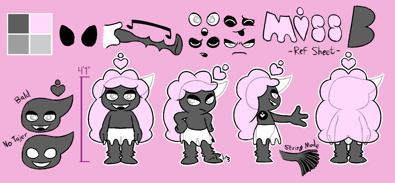 Miss B reference sheet