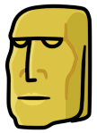 Gold Moai